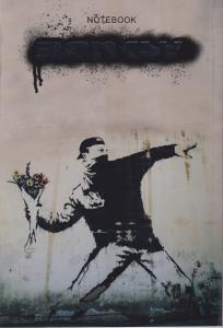 دفتر یادداشت خط دار banksy کد(501)