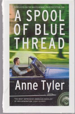 a spool of blue thread