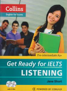 collins get ready for ielts listening+ cdکالینزگتردی لیسنینگ